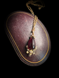 VICTORIAN GARNET AND DIAMOND TEARDROP PENDANT