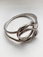 VINTAGE GUCCI SILVER LOVERS KNOT BANGLE