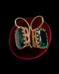 EARLY VICTORIAN GREEN PASTE EARRINGS