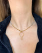 ANTIQUE BI COLOUR PLATINUM & 18CT GOLD CURB CHAIN