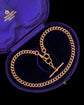ANTIQUE HEAVY 9CT GOLD CURB ALBERT CHAIN