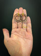 VICTORIAN DOUBLE HOOP ELEPHANT HAIR EARRINGS
