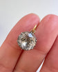 GEORGIAN FACETED ROCK CRYSTAL SOLITAIRE PENDANT
