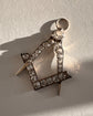 19TH CENTURY SILVER & PASTE MASONIC PENDANT