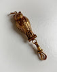 VINTAGE 9CT GOLD & DIAMOND OWL CHAIN EXTENDER / BAIL