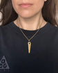 VINTAGE 18CT GOLD SAW PENDANT