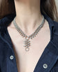 VICTORIAN SILVER ACORN COLLAR NECKLACE