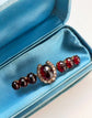 VICTORIAN DIAMOND HORSESHOE AND GARNET BROOCH