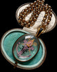 VICTORIAN BISHOPS MITRE ROCK CRYSTAL LOCKET