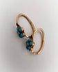 ANTIQUE TURQUOISE & PEARL FLOWER EARRINGS