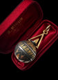 19TH CENTURY DAMASCENE ‘BOMBARDMENT OF BILBAO’ PENDANT