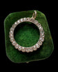 ANTIQUE DIAMOND & 14CT GOLD CIRCLE PENDANT