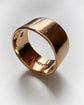 SUPER WIDE 18CT GOLD ANTIQUE CIGAR BAND RING