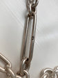 ANTIQUE SILVER PAPERCLIP ALBERT CHAIN