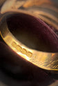 EDWARDIAN CHUNKY 18CT GOLD & DIAMOND GYPSY SET RING