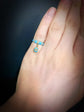 VICTORIAN BLUE ENAMEL LOCKET RING