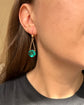 EARLY 19TH CENTURY GREEN PASTE EARRINGS