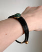 ANTIQUE SCARAB & ELEPHANT HAIR BANGLE