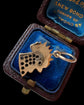 VICTORIAN DIAMOND & ENAMEL COCKEREL PENDANT