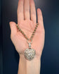 19TH CENTURY LARGE SCALE PASTE HEART PENDANT