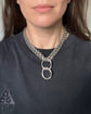 VINTAGE LARGE SCALE SILVER CHAIN EXTENDER / CLASP