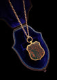 VICTORIAN LARGE 15CT GOLD SHIELD LOCKET PENDANT