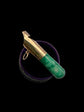 VICTORIAN 15CT GOLD & MALACHITE WHISTLE PENDANT