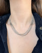 ANTIQUE SILVER SNAKE GAURD CHAIN