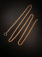 VICTORIAN 15CT GOLD PIERCED BOX LINK CHAIN