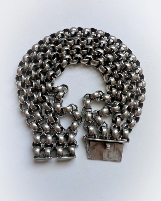 ANTIQUE SILVER BELCHER BRACELET