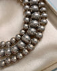 LATE VICTORIAN SILVER BALL CHAIN NECKLACE