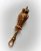 VINTAGE 9CT GOLD & DIAMOND OWL CHAIN EXTENDER / BAIL