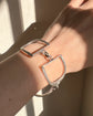 VINTAGE FRENCH SILVER LARGE STIRRUP BRACELET