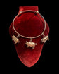 VICTORIAN 9CT GOLD LUCKY PIG BANGLE