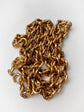 19TH CENTURY 14CT GOLD LOVERS KNOT & REEDED BELCHER CHAIN