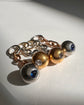 ANTIQUE 18CT GOLD & DIAMOND SPHERE CHAIN CHARM