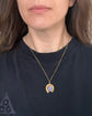ANTIQUE 9CT GOLD & PASTE HORSESHOE PENDANT