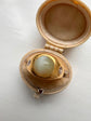 VICTORIAN CHRYSOBERYL CATS EYE & DIAMOND GYPSY RING