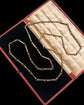 EARLY 19TH CENTURY 18CT GOLD & SWISS ENAMEL CHAIN
