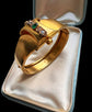 VICTORIAN EMERALD & DIAMOND BANGLE