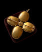 VICTORIAN SCARAB BEETLE & GARNET PENDANT / BROOCH