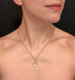 VICTORIAN RUBY & DIAMOND 15CT GOLD HORSESHOE PENDANT