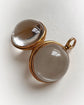 VICTORIAN ROCK CRYSTAL & 15CT GOLD POOL OF LIGHT SPHERE PENDANT
