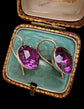 VICTORIAN PURPLE PASTE EARRINGS
