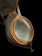 VICTORIAN ORNATE GOLD FRAMED GLASS LOCKET