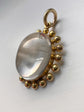 VICTORIAN ROCK CRYSTAL PENDANT WITH BALL FINIAL FRAME