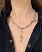 VICTORIAN 15CT GOLD HORSESHOE & ARROW PENDANT