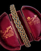 ANTIQUE PLAITED ELEPHANT HAIR & 9CT GOLD BANGLE