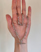 ANTIQUE SILVER PAPERCLIP ALBERT CHAIN