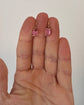 19TH CENTURY PINK PASTE EARRINGS
